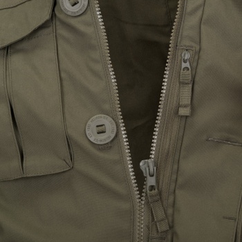 Helikon-Tex Covert M-65 Jacket® - Taiga Green Detail Reißverschluss