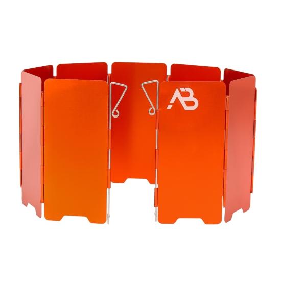 Preview: Windschutz, Alu 9 Lamellen faltbar (14 x 60 cm), orange