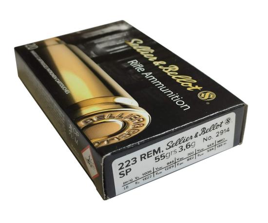Sellier & Bellot .223 Rem. Teilmantel 3,6g/55grs.