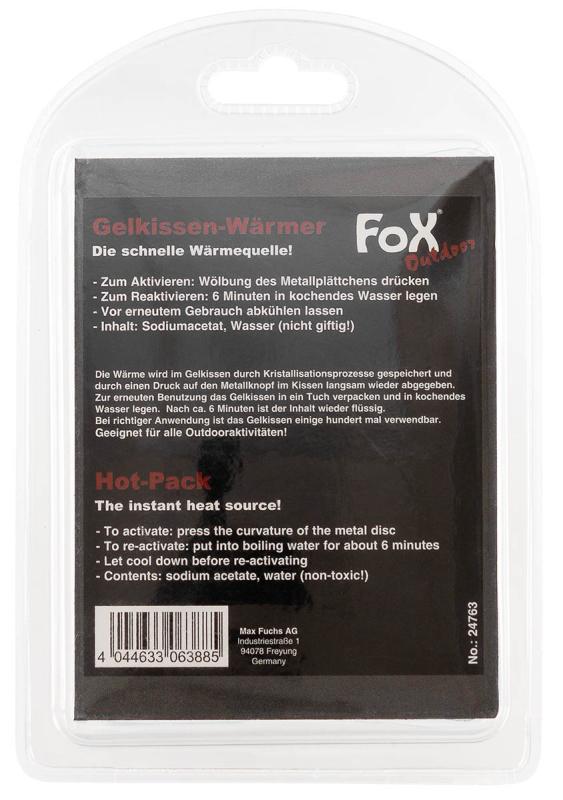 Gelkissen-Wärmer, reaktivierbar, transparent