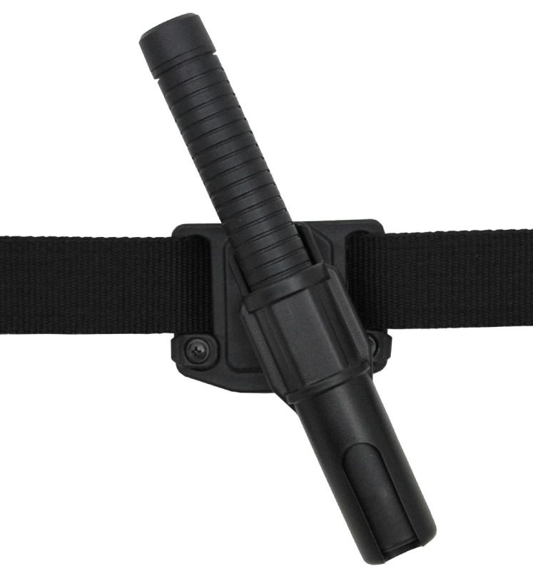 Schlagstockhalter, 12 cm, drehbar, schwarz MFH