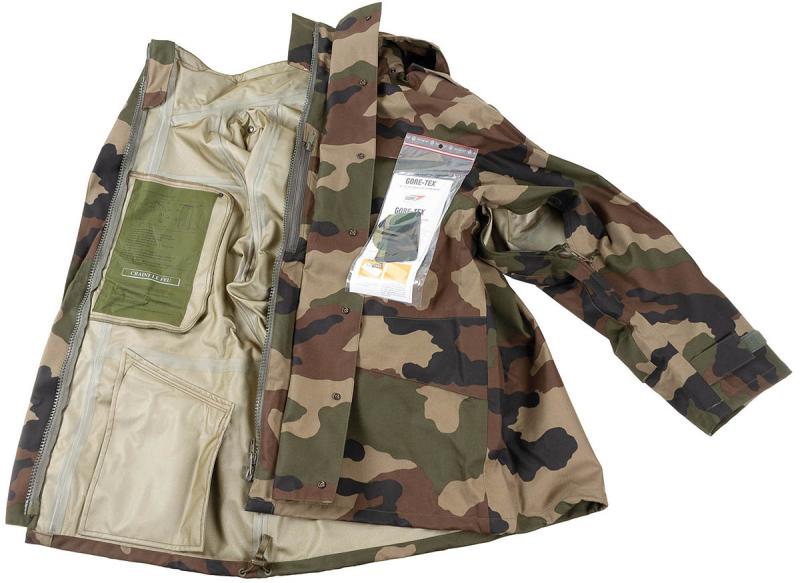 Franz. Nässeschutzjacke, CCE camo, 3-Lagen-Lam., neuw.