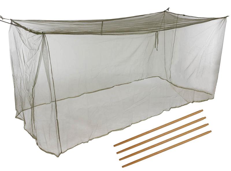 Franz. Moskitonetz, oliv, für Feldbett - neuwertig