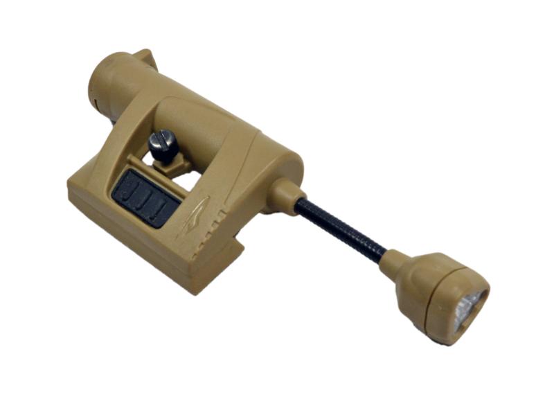 Helmlampe der Dänischen Armee "Princeton Tec", Coyote