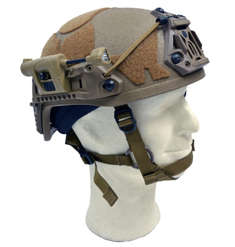 Helmlampe der Dänischen Armee "Princeton Tec", Coyote