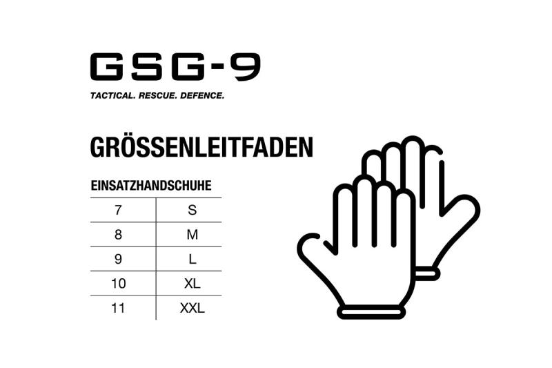 Einsatzhandschuhe GSG-9 CR2 CRTS2 Größen