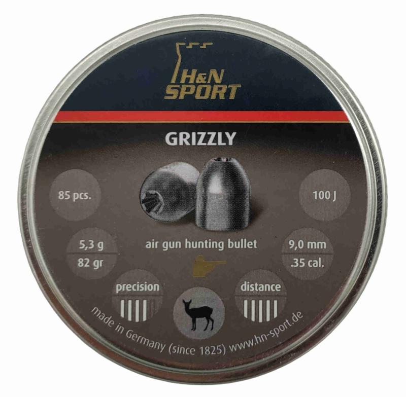 H&N Sport Grizzly Diabolo für Jagd 9mm