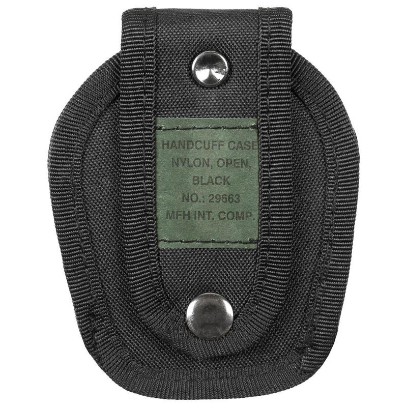 MFH Handschellenetui, Nylon, offen, schwarz