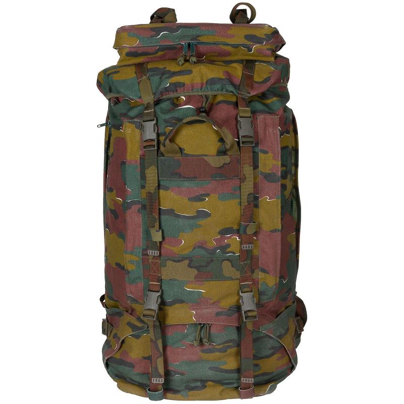 Belg. Rucksack, tarn, OHNE Seitentaschen, gebr.