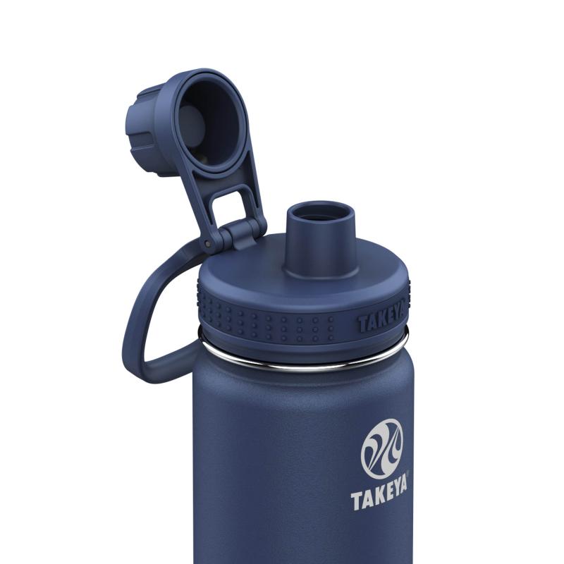 Takeya Actives isolierte Trinkflasche 530ml - Midnight open