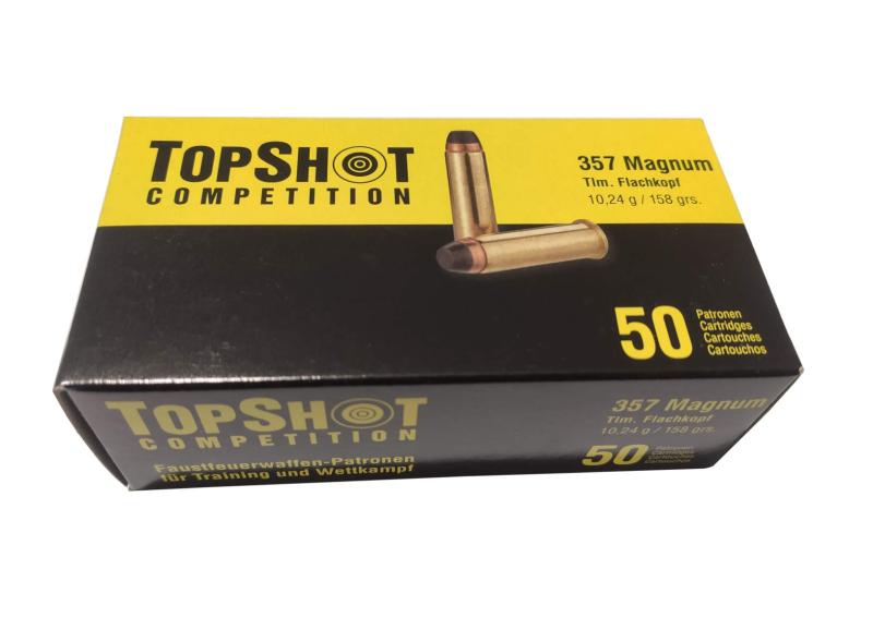 .357 Magnum Teilmantel Flachkopf 158grs - TopShot